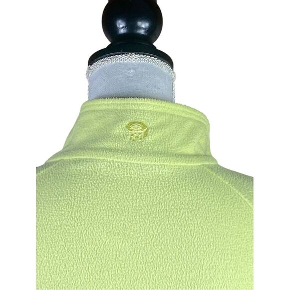 Mountain Hardwear Womens Yellow Long Sleeve 1/4 Zip Pullover Fleece Jacket Large - Picture 5 of 6